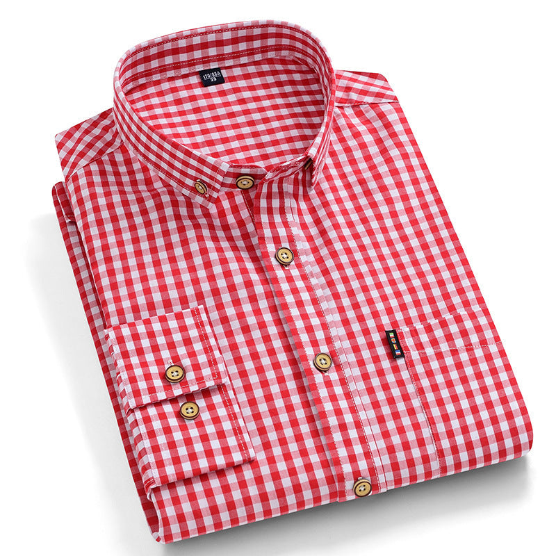 Camicia a maniche lunghe business casual Valstrend, cotone non stropicciato con stampa elegante.