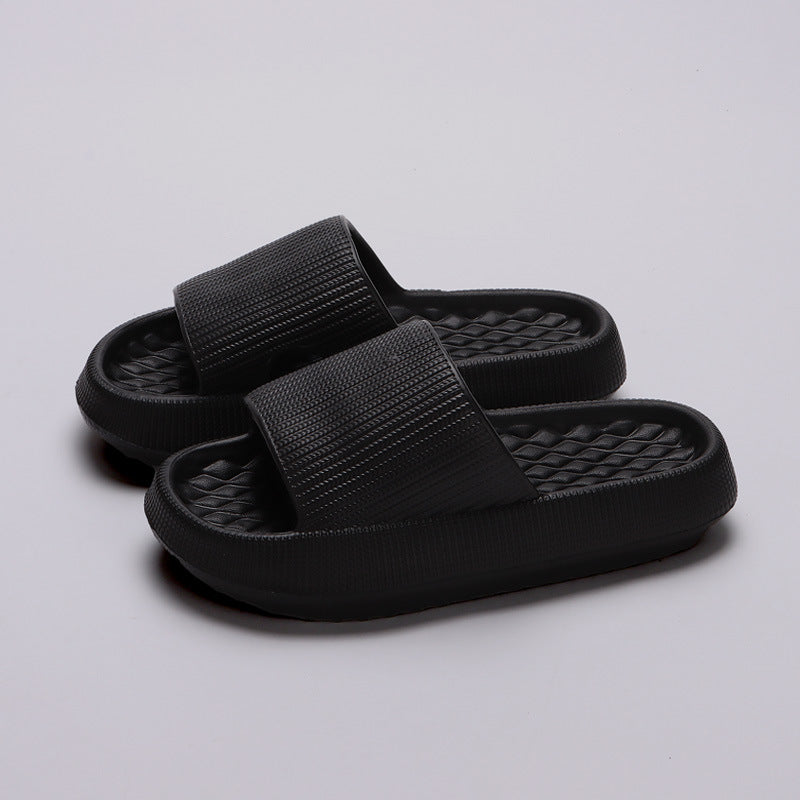 Infradito estive in EVA Valstrend, scarpe da casa donna con motivo a rombi solidi e suola antiscivolo, colore a tinta unita.