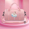Borsa leggera in nylon rosa Valstrend, tote preppy con tracolla regolabile, chiusura con zip, rivestimento in poliestere, uso quotidiano.