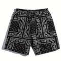 Pantaloni da spiaggia sportivi da uomo Valstrend con stampa digitale 3D, vestibilità morbida e linea dritta, ideali per il fitness e il tempo libero