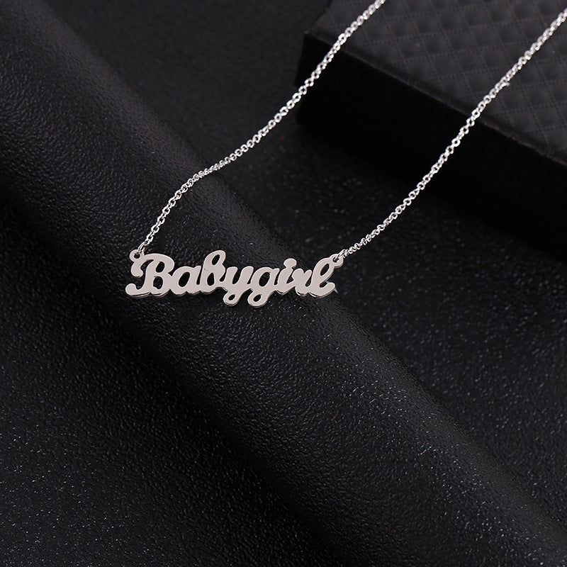 Stainless Steel Ornament Water Wave Creative Necklace