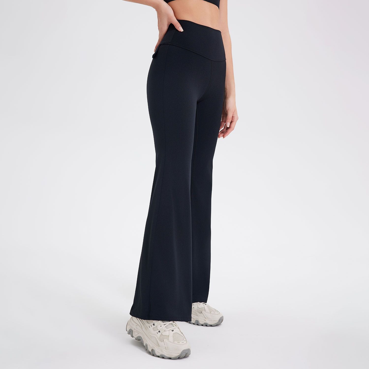 Pantaloni sportivi da fitness e danza Valstrend, tessuto elasticizzato, taglio aderente e vita alta, ideali per allenamenti e danza