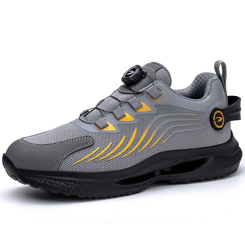 Scarpe da lavoro di sicurezza antitaglio Valstrend con suola antipersino e tomaia resistente per protezione sul lavoro.