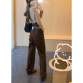 Retro Design XINGX High Waist Straight-leg Pants