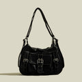 Borsa a tracolla un-shoulder Valstrend, bag postino versatile in pelle con dettaglio singolo spallaccio e tasche frontali.