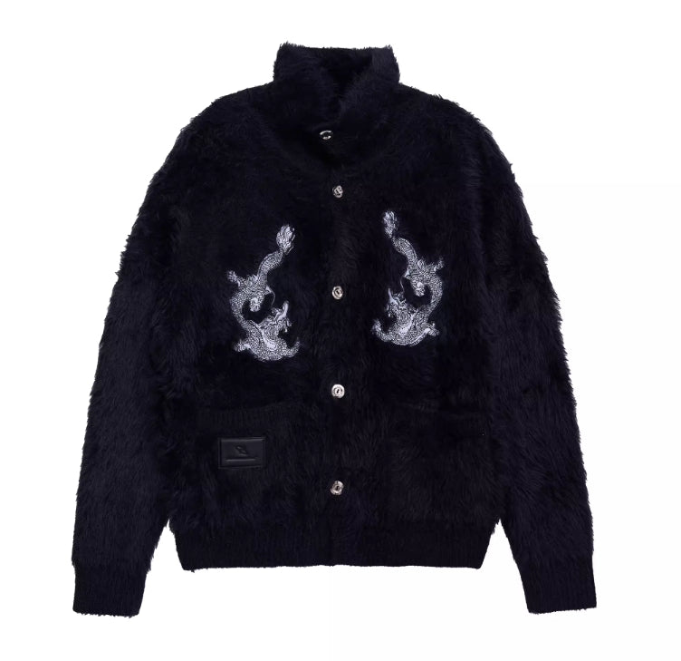 Maglione rosso di pelliccia di visone resistente al nicchia per il Capodanno, prodotto da Valstrend shop.