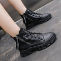 Stivali casual platform in stile britannico autunnale, design sportivo e alla moda, brand Valstrend Shop.