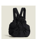 Zaino scolastico grande in nylon e tela canvas Valstrend, con scomparti casual e versatile, tasche plissettate.