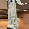 Pantaloni casual a sigaretta Valstrend, stile retrò, vita alta, taglio ampio e lineare, tessuto morbido e comodo.