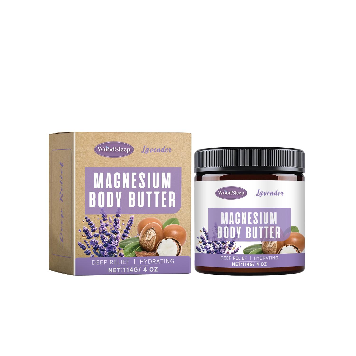 Burro corpo al magnesio Valstrend, crema idratante naturale per la pelle con ingredienti nutrienti e rilassanti
