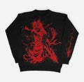 Maglione vintage in lana stile punk street goth hip-hop Valstrend, con dettagli tricot e look urbano e alternativo.