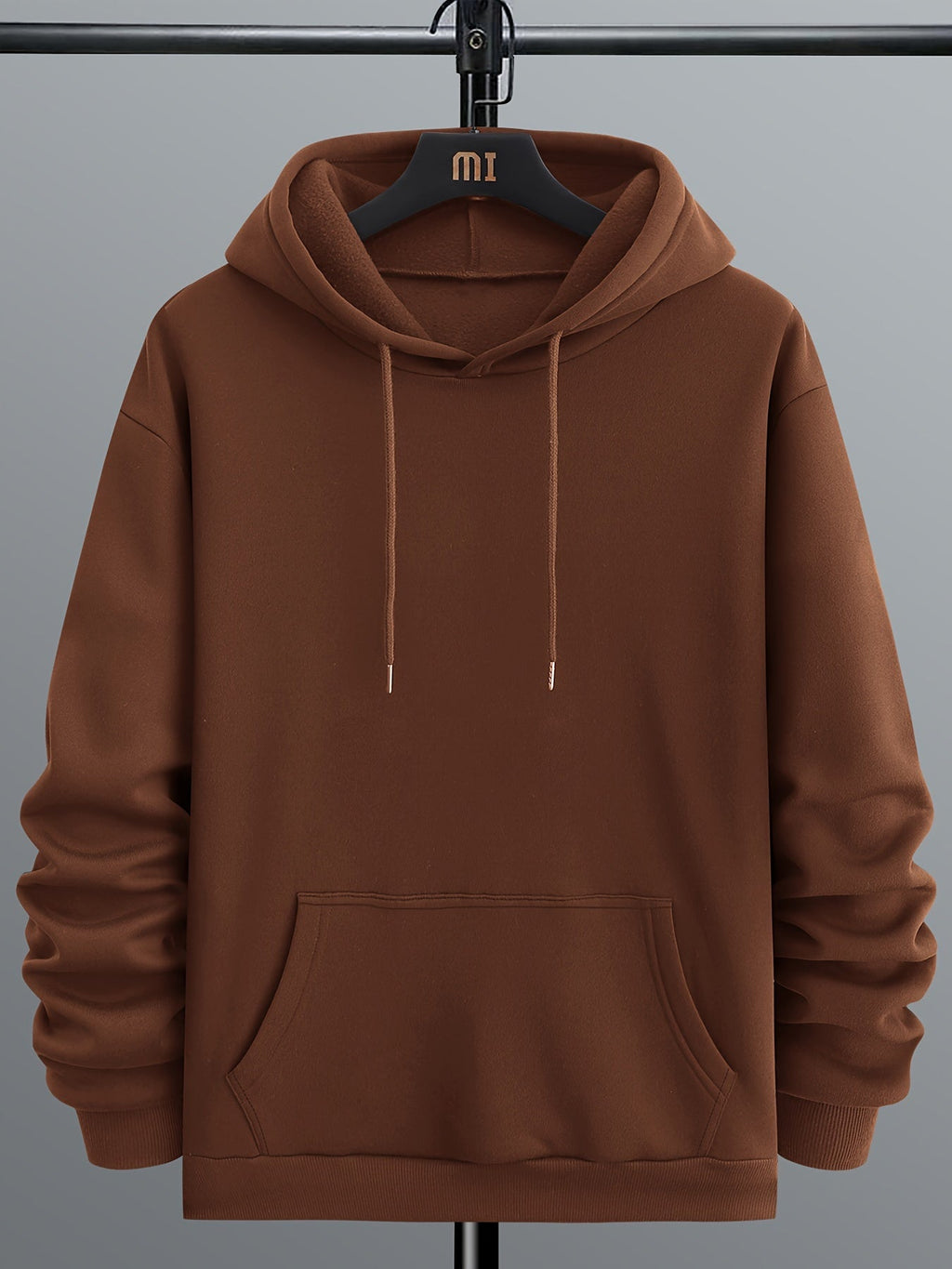 Felpa con cappuccio a maniche lunghe da uomo Valstrend, stile casual sportivo, tasca a marsupio, adatta per autunno e inverno