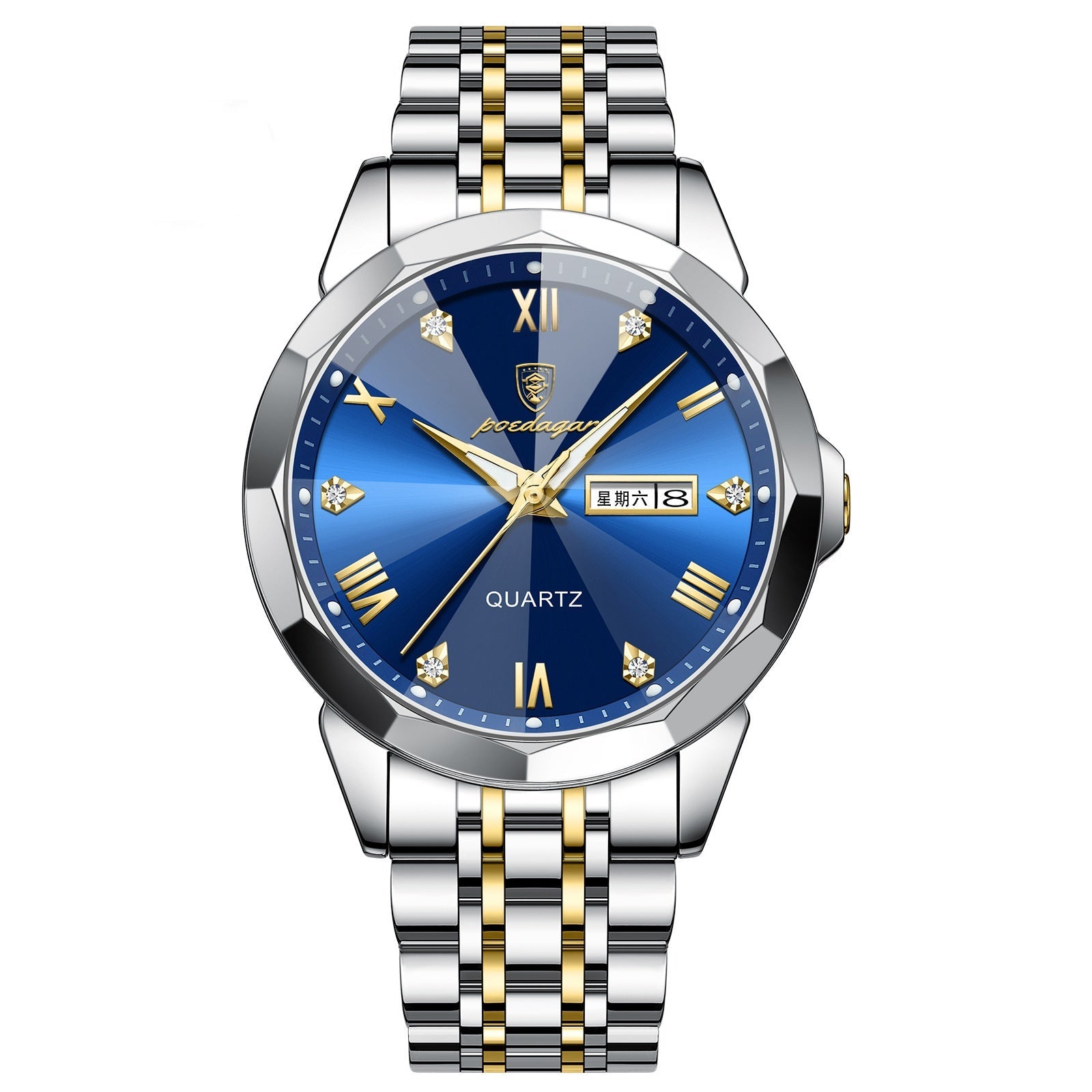 Orologio da uomo Valstrend, impermeabile e super luminescente, orologio di lusso con quadrante elegante e cinturino in pelle.