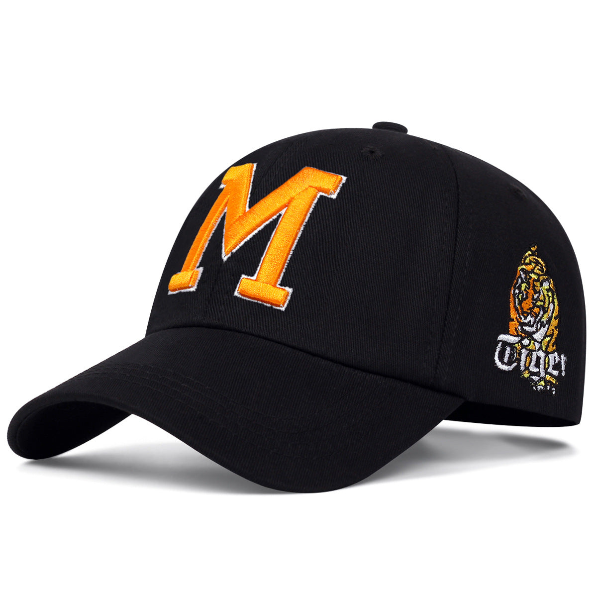 Cappello da baseball Valstrend con ricamo tridimensionale primavera con lettere, stile sportivo e casual, visibile in dettaglio.