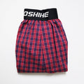 Boxer da uomo in cotone Valstrend con stampa a quadri, pantaloni comodi e traspiranti, con schiena unica e taglio loose.