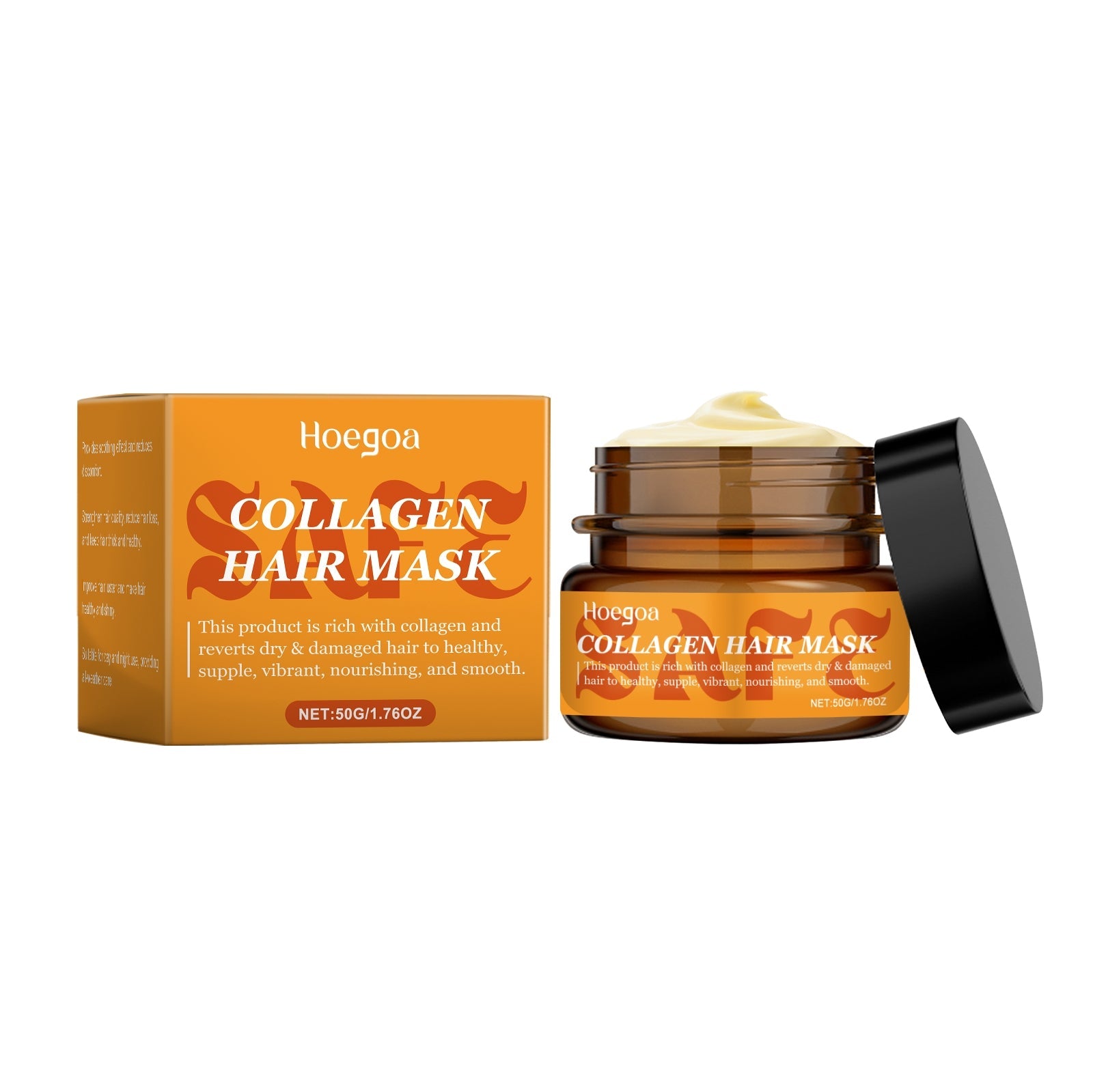 Maschera per capelli idratante e riparatrice Valstrend, capelli lisci e morbidi, confezione da 250 ml con texture cremosa