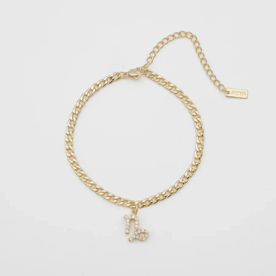 Cavigliera semplice in argento con catena in zirconio incastonato a costellazione, stile delicato e raffinato.
