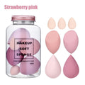 Set di 7 spugnette per trucco Valstrend, spugne cosmetiche a forma di uovo per applicazione trucco e idratazione.