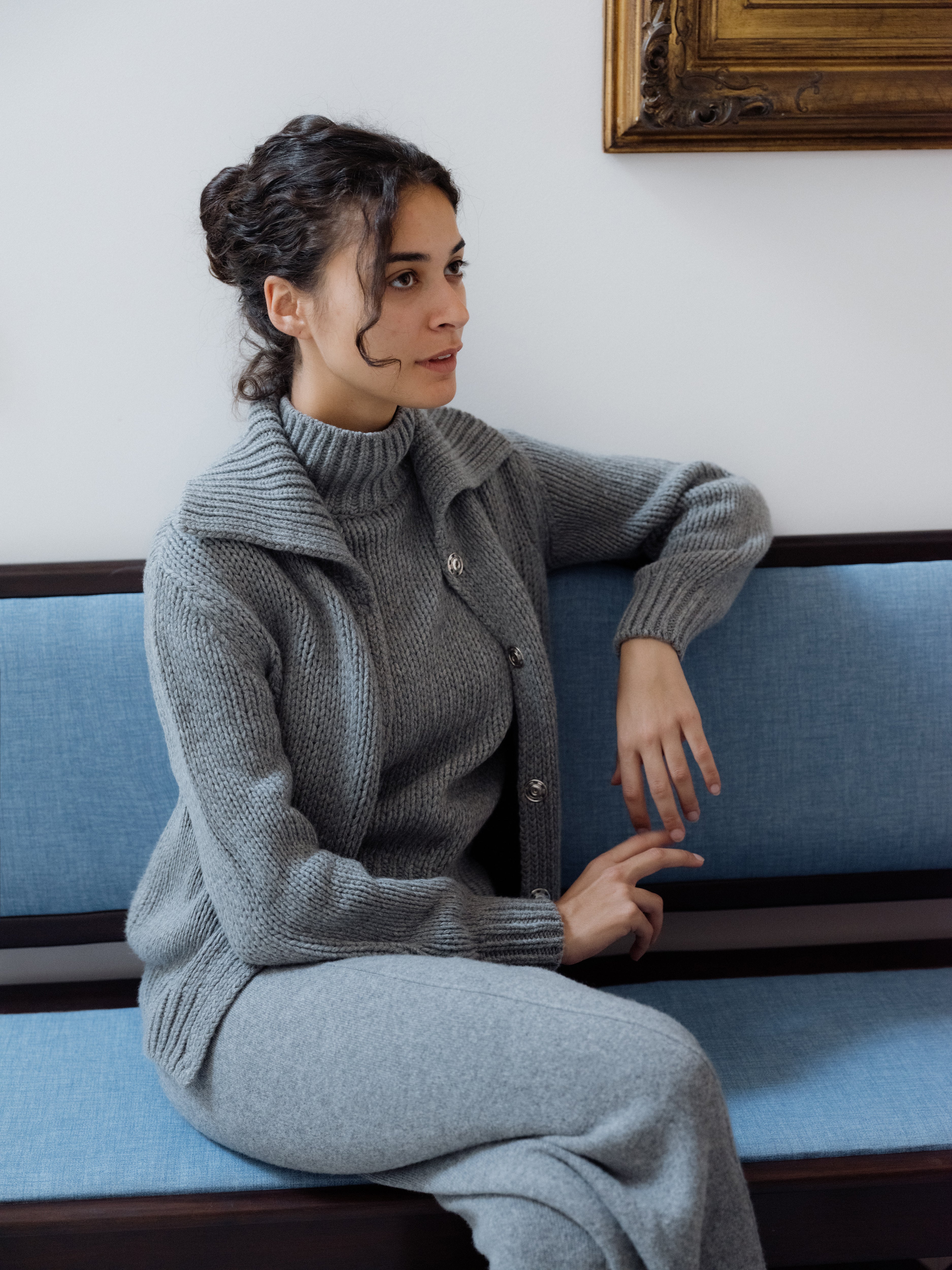 Cashmere Mix Chunky Cardigan