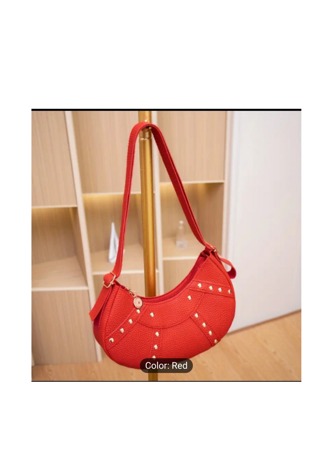 Borsa a spalla femminile alla moda di Valstrend, colorata e alla moda, con diverse donne che indossano accessori di stile.