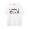 High Street American Letter Printed T-shirt Short Sleeve