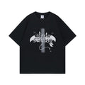 High Street Cross Short-sleeved T-shirt Men's Design Sense