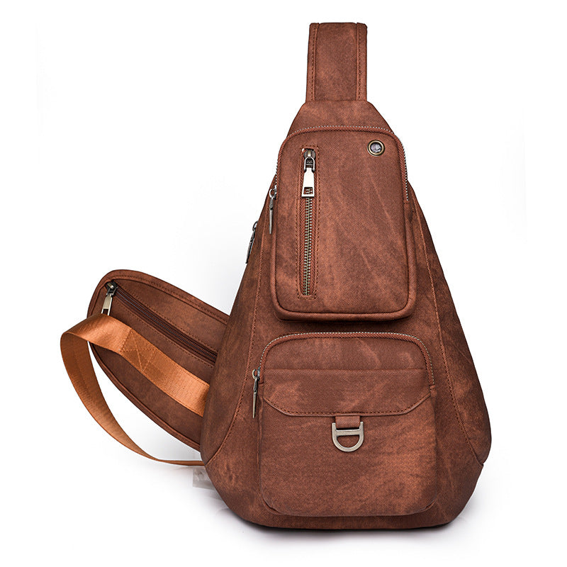 Borsa a tracolla da donna Valstrend, messenger multifunzionale per viaggio, con scomparti e dettagli pratici.