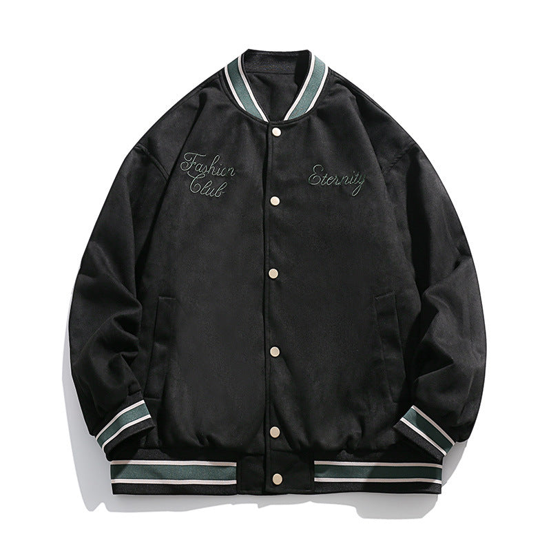 Student Casual Jacket Coat Suede