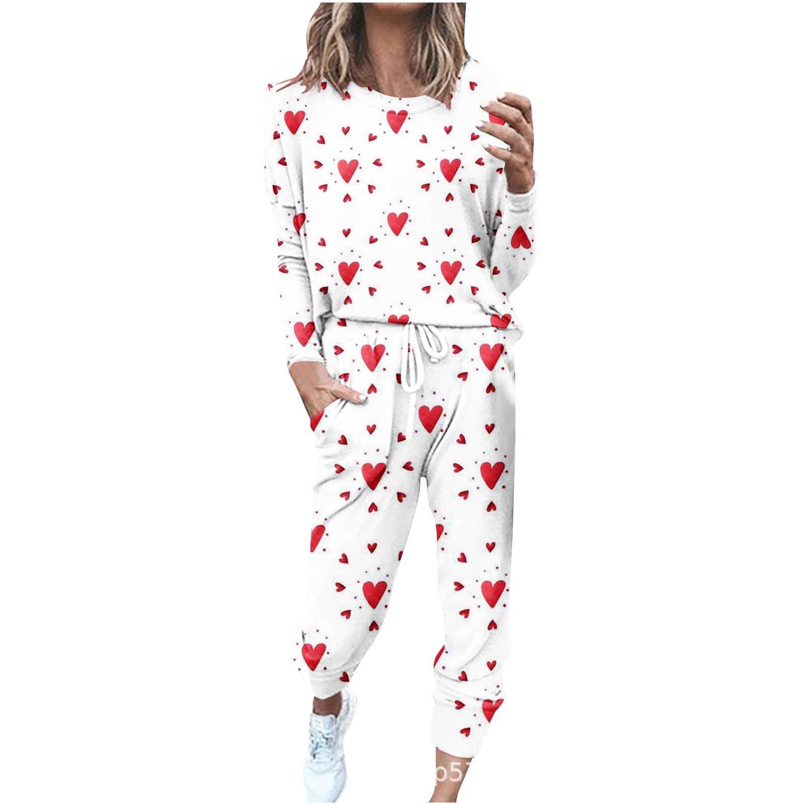 Completo sportivo donna taglia comoda, felpa a maniche lunghe e tinta unita, outfit casual e sportivo Valstrend.