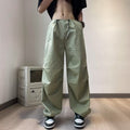 Pantaloni casual con coulisse, plissettati e larghi, stile parachute, marca Valstrend shop, visualizzati in tessuto morbido e comodo