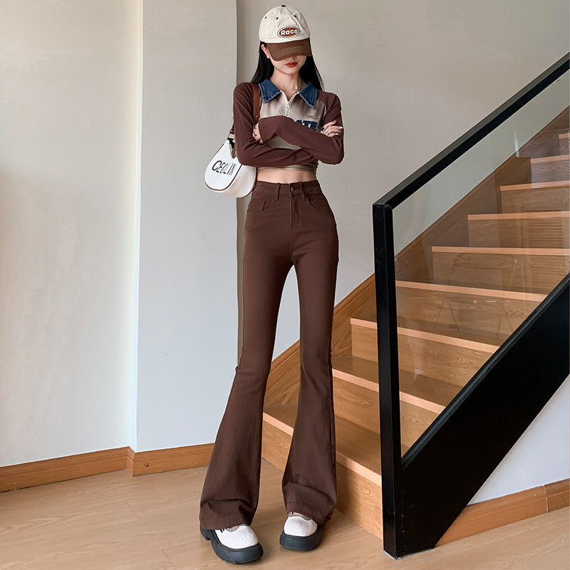 Jeans skinny vintage da donna High Street di Valstrend shop, stile casual e moderno, in denim blu chiaro con dettagli classici