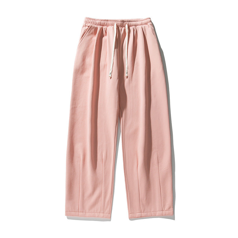 Pantaloni sportivi larghi Valstrend shop, felpa spessa e comoda, con drappeggio per donna e uomo, stile casual e rilassato