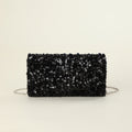 Clutch donna Valstrend con catena di paillettes glitter, perfetta per feste e cene, decorata con paillettes scintillanti e dettagli eleganti