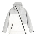 Giacca impermeabile antivento Valstrend con zip obliqua e chiusura a contrasto, design elegante e funzionale.