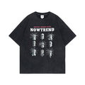 Spoof Masked Printing Short Sleeved T-shirt