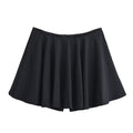 Gonna ballerina ragazza con gonna corta a vita alta, slim fit, stile a-line, in tessuto leggero e dolce, marca Valstrend.