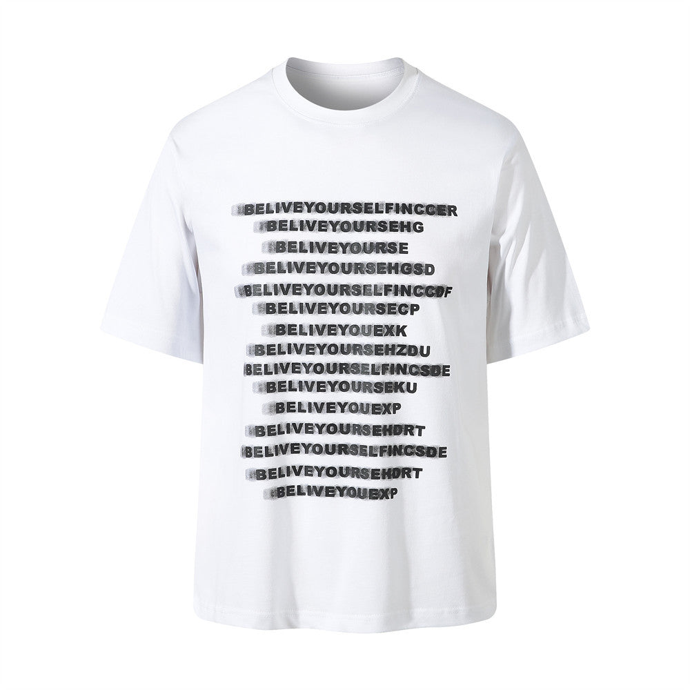 American High Street Letter Print Short-sleeve