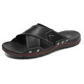 Scarpe da uomo outdoor Valstrend in pelle bovina, comode ciabatte da esterno con design robusto e stile casual.