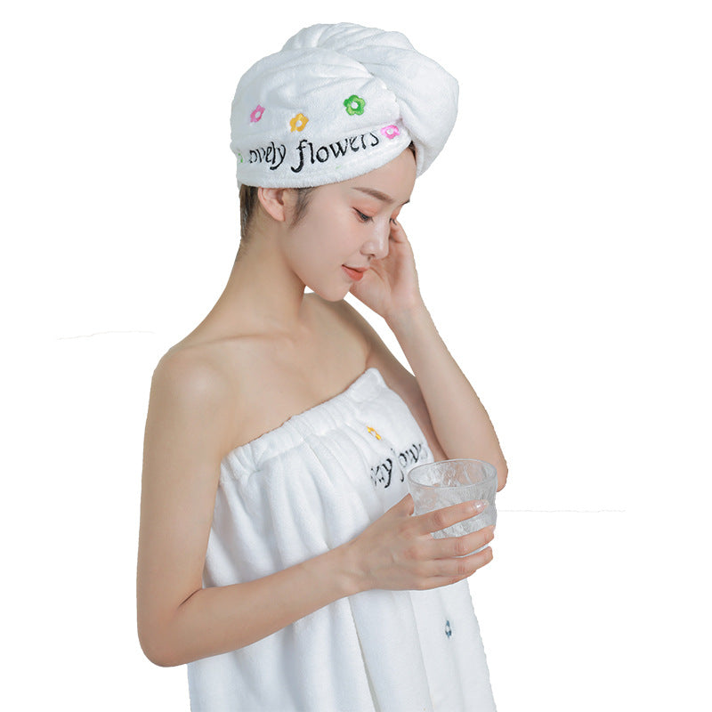 Women Can Wear Absorbent And Quick Drying Coral Velvet Bathrobes