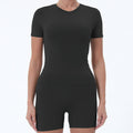 Summer Women's Yoga Clothes Suit Slim T-shirt Butt-lift Underwear