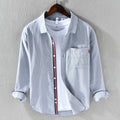 Camicia Oxford a maniche lunghe da uomo Valstrend, stile casual, tessuto morbido, ideale per look informali e giovani.