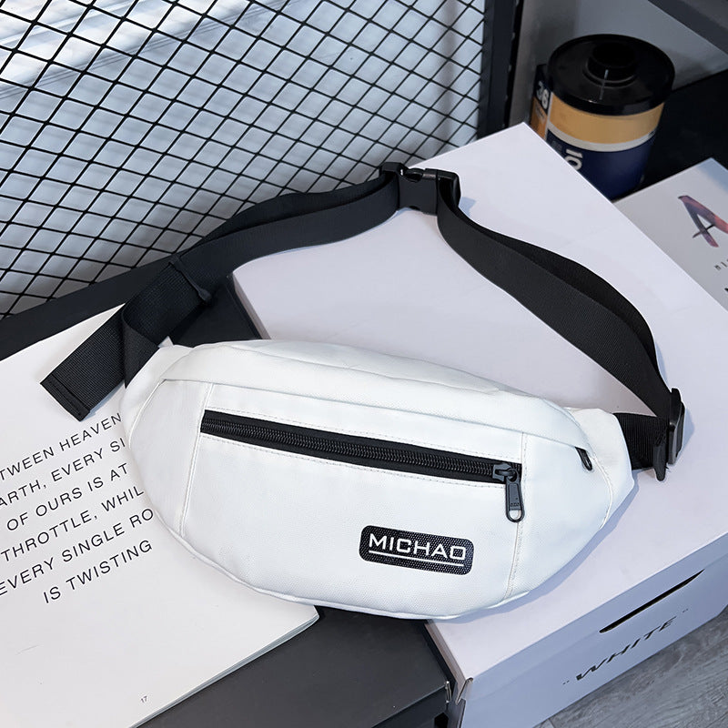 Marsupio in nylon Valstrend per uomo e donna, stile sportivo e casual, borsa messenger comoda e pratica per uso quotidiano.