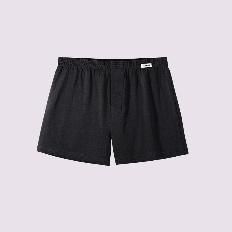 Pantaloncini da uomo in cotone morbido e largo per casa, modello Valstrend, con tessuto leggero e comodo per il relax domestico.