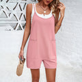 Tuta donna Valstrend shop con salopette a tinta unita, taglio elegante e tessuto in cotone, perfetta per un look moderno e casual