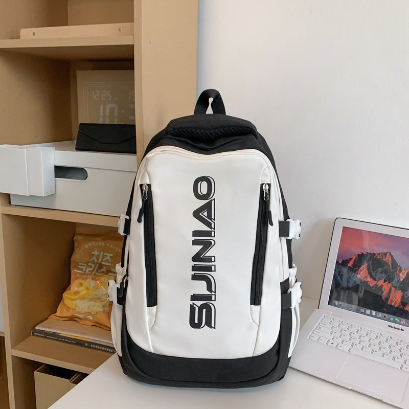 Zaino da viaggio Valstrend, grande capacità, stile semplice e casual, ideale per computer e tempo libero, in tessuto resistente.