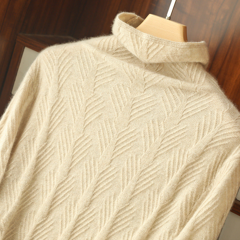 Maglione oversize in pura lana con colletto a cascata, stile casual e confortevole, di marca Valstrend shop.