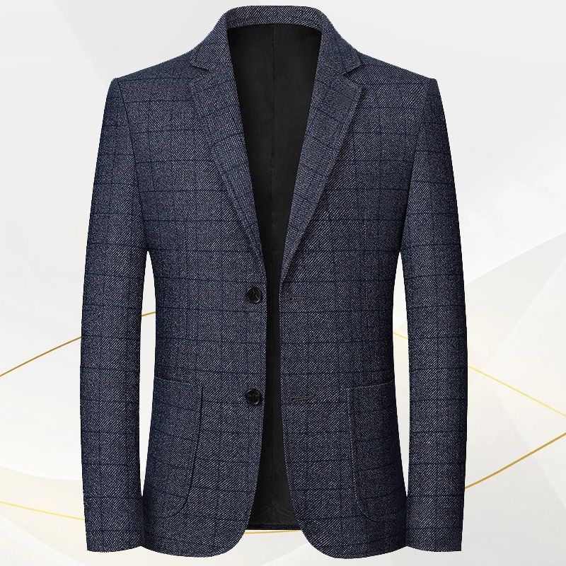 Giacca da uomo di mezza età Valstrend, abbigliamento casual elegante, vista frontale su sfondo neutro