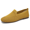 Scarpe casual Flyknit Valstrend da donna, flat, comoda e leggera, in tessuto traspirante di colore nero.