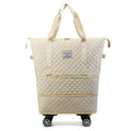 Universal Wheel Rhombus Travel Bag Lightweight Dry Wet Separation Large Capacity Fitness Yoga Bag