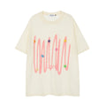 Creative Personalized Graffiti Three-dimensional Decorative Letters T-shirt